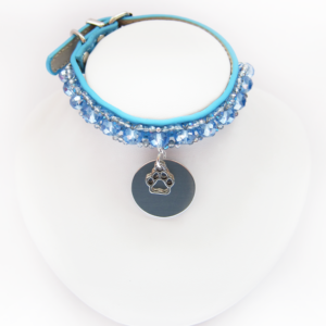 Collier Chiot Simple Ciel
