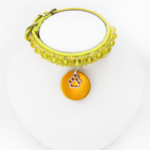 Collier Chiot Simple Jaune