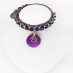 Collier Chiot Simple Violet
