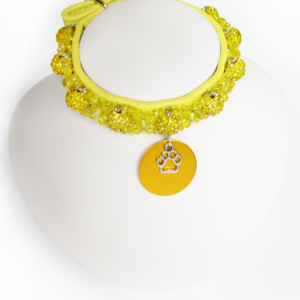 Collier Chiot Sphère Jaune