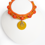 Collier Chiot Sphère Orange