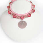 Collier Chiot Sphère Rose