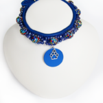 Collier Chiot Sphère Bleu roi
