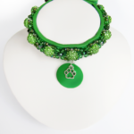 Collier Chiot Sphère Vert
