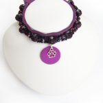 Collier Chiot Sphère Violet