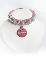 Collier Chat Gouttes Rose