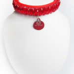 Collier Chien Gouttes Rouge