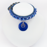 Collier Chiot Simple Bleu roi