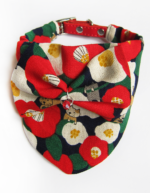 Foulard - Motifs chats coquelicots