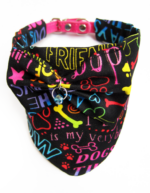 Foulard - Motifs typo multicolores