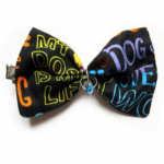 Nœuds Papillon Chiens et Chats - Motifs typo multicolores