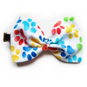 Nœuds Papillon Chiens et Chats - Motifs pattes multicolores