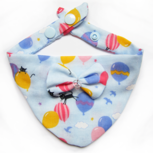 Foulards à pressions pour chats & chiots - Bleu Ballons