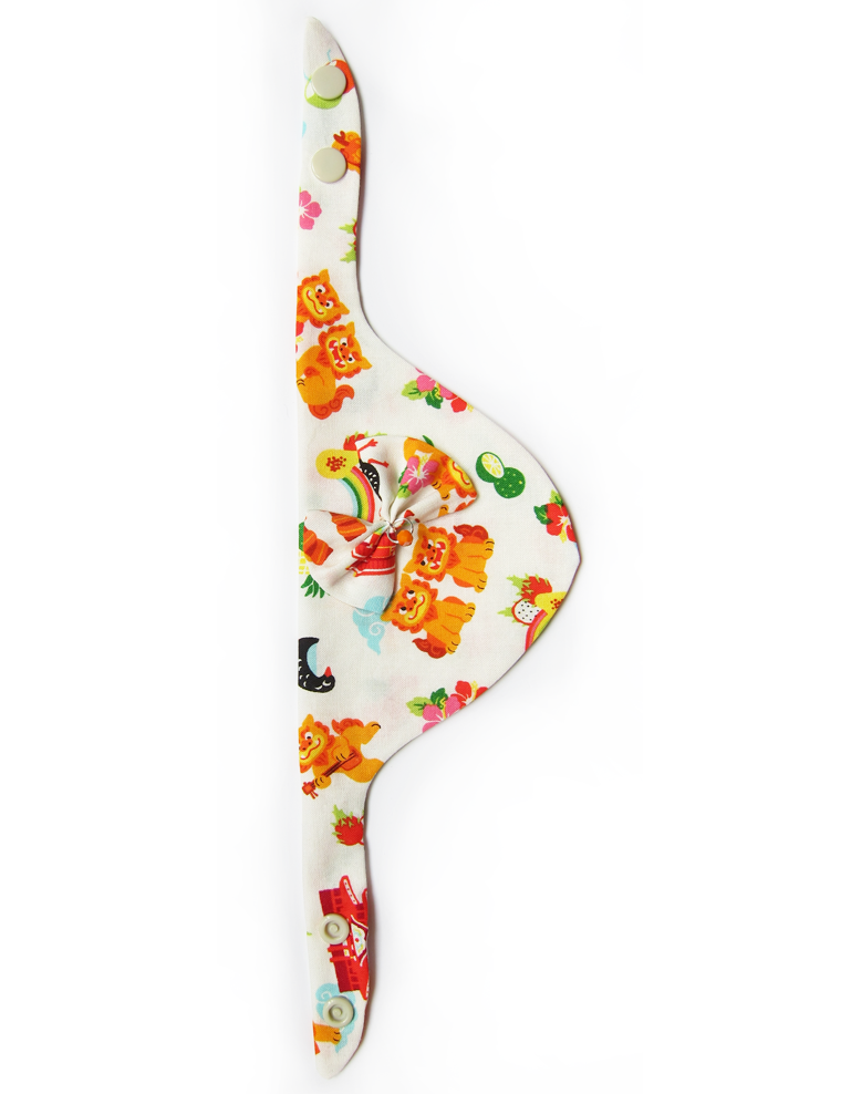 Foulards à pressions pour chats & chiots - Blanc Dragons - Image 2