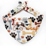 Foulards à pressions pour chats & chiots - Blanc os