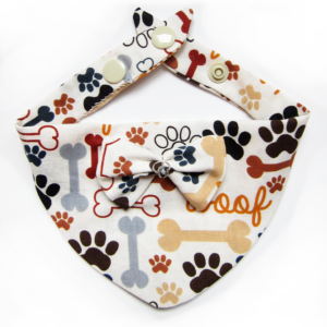 Foulards Ă pressions pour chats & chiots - Blanc os