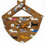 Foulards à pressions pour chats & chiots - Marron Svelte