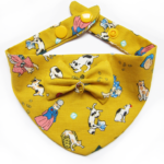 Foulards à pressions pour chats & chiots - Moutarde