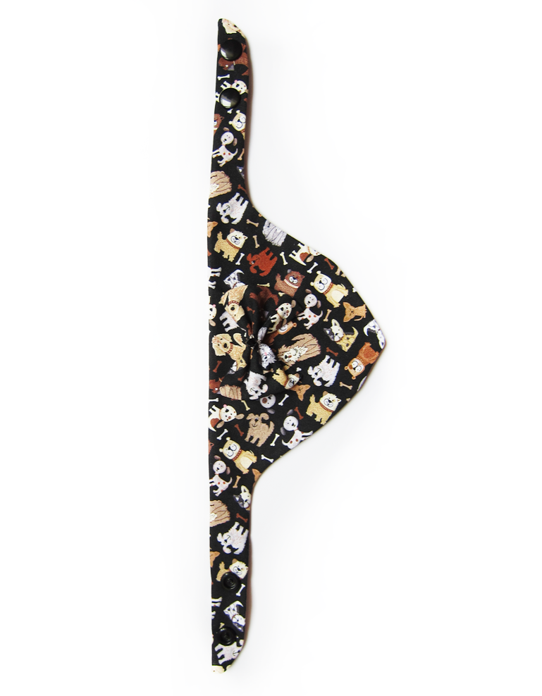 Foulards à pressions pour chats & chiots - Noir toutous - Image 2